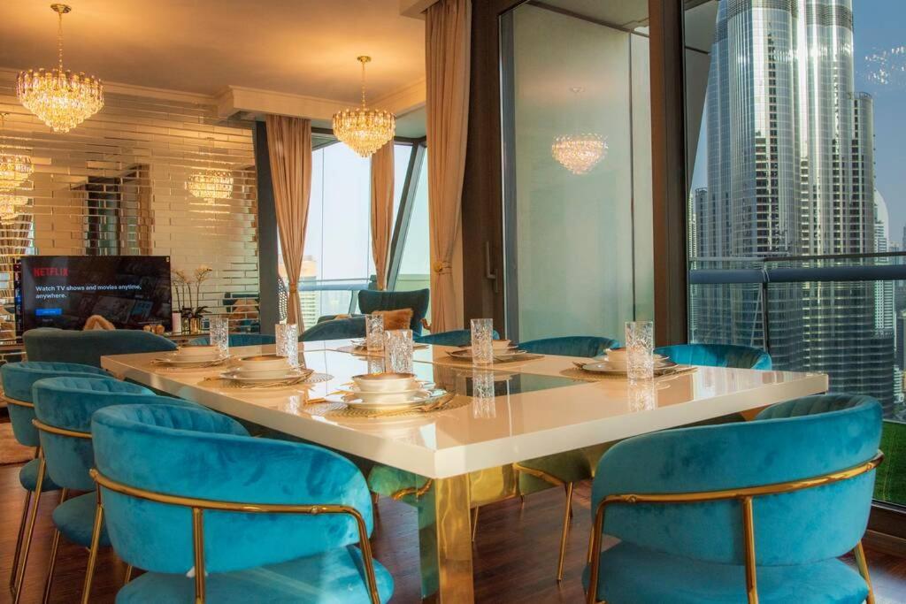 First Class 3Br With Full Burj Khalifa And Fountain View Dubai Exterior foto