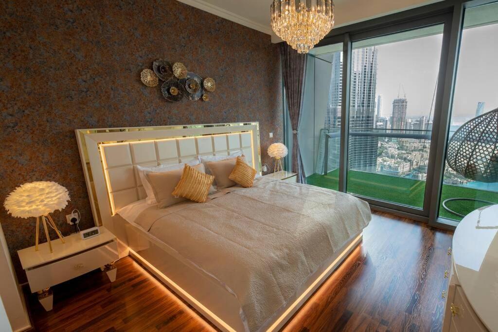 First Class 3Br With Full Burj Khalifa And Fountain View Dubai Exterior foto