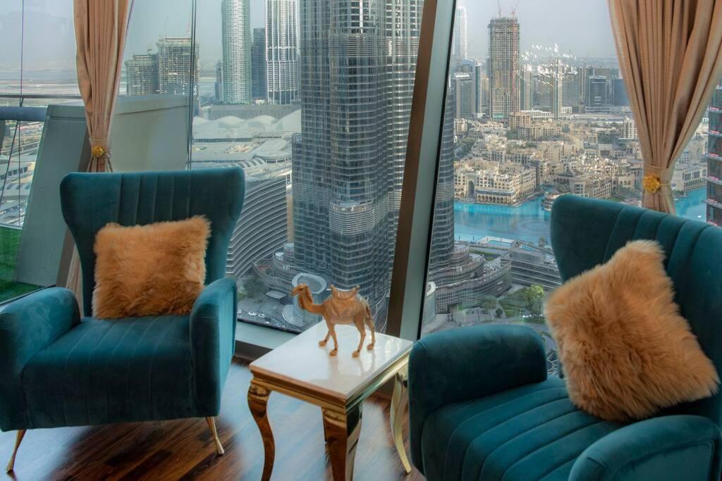 First Class 3Br With Full Burj Khalifa And Fountain View Dubai Exterior foto